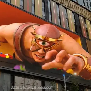 Publicidad de pared de vídeo LED exterior Cortina de pared de publicidad comercial <span class=keywords><strong>a</strong></span> <span class=keywords><strong>simple</strong></span> <span class=keywords><strong>vista</strong></span> en 3D al aire libre - Product Image 1