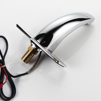 Robinet Mitigeur Automatique pour Lavabo, Robinet d'Eau Infrarouge Mains Libres, Robinet de Lavabo Inductif, Robinet de Salle de Bain à Capteur Sans Contact