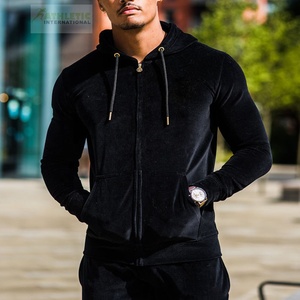 Customized Logo Design <b>Embroidery</b> Printed Long Sleeve Winter Casual Sports Wear Cotton Material Pullover Man Tracksuits <b>Sets</b> - Product Image 4