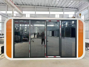 บ้านคอนเทนเนอร์พับได้ยอดนิยม20FT ในห้องนั่งเล่นที่มีบ้านสดตกแต่งด้วยแคปซูลห้องโดยสารแอปเปิ้ล - Product Image 4