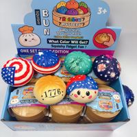 Productos para Aliviar el Estrés, Juguete Antiestrés de Arcoíris, Juguete de Peluche de Forma de Bollo de Crecimiento Lento para Niños y Adultos con Ansiedad