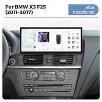 DUDUAUTO 12.3 "DUDU7 Autoradio Stéréo Intelligent Lecteur Multimédia Écran Autoradio Stéréo pour BMW X3 F25/X4 F26 NBT CIC
