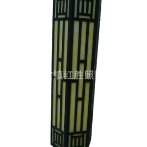 Lampe murale extérieure, longue bande en acier inoxydable, éclairage LED étanche pour jardin, 110-240V, montage mural - Product Image 2