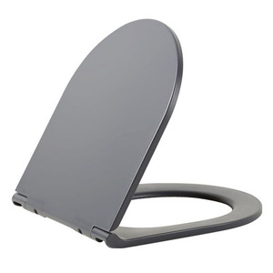 Siège de toilette à fermeture lente, gris mat, <span class=keywords><strong>noir</strong></span>, <span class=keywords><strong>blanc</strong></span>, urée à dégagement facile - Product Image 1