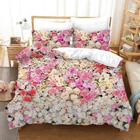 Parure de lit Blossom à impression numérique 3D - Nouveauté 2026 |   Polyester brossé 90 g/m² pour une ultra-douceur