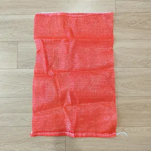 China fornecedor Monofilamento vermelho verde amarelo branco raschel saco leno net saco de malha para embalar Batatas, Cenoura, Cebola