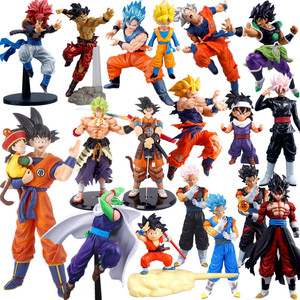 Colección de Figuras de Acción de Dragon Ball, Múltiples Personajes, <span class=keywords><strong>Goku</strong></span>, Vegeta, <span class=keywords><strong>Broly</strong></span>, Figuras Coleccionables para Fanáticos y Coleccionistas del Anime DBZ - Product Image 1