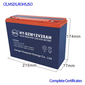 DZM12V 28ah RLA 딥 사이클 납산 배터리 전기 자동차 및 보트에 대한 홍수-긴 서비스 - Product Image 2