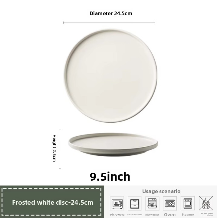 Matte white disc-24.5cm