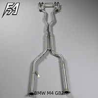 Convient pour BMW M3 M4 G80 G82 S58 2022, échappement arrière haute performance en acier inoxydable avec soupape électronique et embouts en fibre de carbone