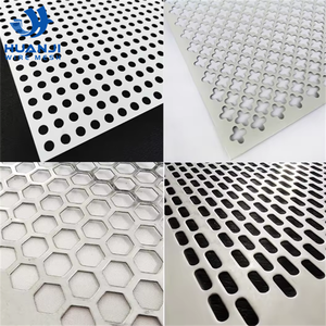 Service de découpe de métal perforé en acier inoxydable / Métal perforé rond avec revêtement PVC pour protection - Product Image 3