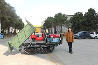 3000kg capacité de chargement 3 tonnes petit électrique Mini Cargo Dumper Truck conduite chenille transporteur véhicule de Transport voiture camion