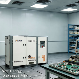 Compresseur sans huile à vis 100 % sans huile, à économie d'énergie, pour l'industrie alimentaire, directement du fabricant - Product Image 4