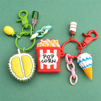 Poupée pour porte-clé, en plastique souple, décoration d'intérieur, pvc en caoutchouc, 3d
