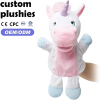 Marionnette Licorne Moelleuse en Gros avec Bouche Articulée et Cornes Scintillantes – Sûre et Durable pour les Tout-Petits