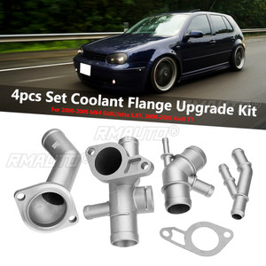 Kit de mise à niveau de 4 embouts de raccordement en aluminium pour liquide de refroidissement pour VW Golf MK4 Jetta GLI GTI 337 1.8T 2000-2003 2004 2005 et Audi TT 2000 2001 2002 - Product Image 1