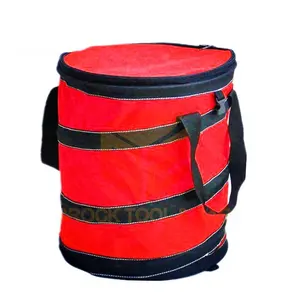 Bolsa de ferramenta de armazenamento dobrável, atacado, logotipo personalizado, grande capacidade, mala de ferramenta de armazenamento, fundo redondo, poliéster, para carvão, sacola