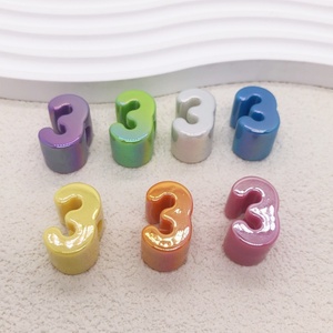 ลูกปัดอะคริลิคเคลือบยูวี สีมาการอง รูใหญ่ สำหรับงาน DIY ทำ<span class=keywords><strong>มือ</strong></span> ลูกปัดร้อยสายคล้อง<span class=keywords><strong>มือ</strong></span><span class=keywords><strong>ถือ</strong></span> - Product Image 6