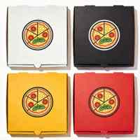 Boîte à pizza personnalisée avec logo, emballage alimentaire en gros, boîte en carton ondulé pour l'emballage et la livraison de pizzas