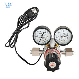 Válvula Reductora de Presión de Calentamiento Eléctrico de Dos Etapas de Argón-Dióxido de Carbono de Fábrica YQT-80L/YQT-341 Regulador de Presión de Colector - Product Image 1