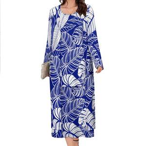 Offre Spéciale polynésienne femmes 2 pièces ensemble vêtements grande taille robes jupes <span class=keywords><strong>Kimono</strong></span> Cardigan ensembles dernière Hawaii Puletasi robe tribale - Product Image 5