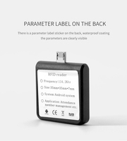 Lector de Etiquetas RFID Micio con Interfaz USB para Teléfonos Móviles y Tabletas, 125Khz/134. Khz para leer etiquetas EMID, FXD-A, FXD-B