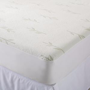 Protecteur de <span class=keywords><strong>matelas</strong></span> imperméable en jacquard de bambou, housse en <span class=keywords><strong>mousse</strong></span> unie, hypoallergénique, antibactérien, perméable à l'air - Product Image 3