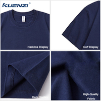 T-shirt pour femme Kuenzi, personnalisé avec logo, col rond, manches courtes, 100% coton, 270GSM, coupe ample, épaules tombantes