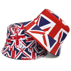 Chapeau de Protection solaire imprimé personnalisé, seau pliable unisexe avec Jack de l'union britannique pour l'activité de <span class=keywords><strong>mai</strong></span>, offre spéciale 2023 - Product Image 3