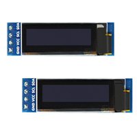 Pantalla OLED de 0.91 Pulgadas con Controlador SSD1306, Resolución 128*32, Interfaz IIC, Módulo OLED con Color Blanco y Azul