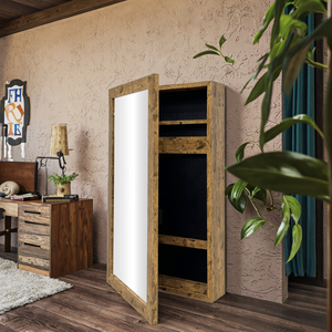 Thời trang Châu Âu Gương Gỗ gương khung trang trí nội thất Gương tủ đồ trang sức - Product Image 3