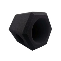 Couverture de remplacement d'éponge de microphone de taille personnalisée en gros manchon d'éponge de pare-brise anti-bruit noir