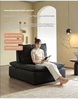Canapé-Lit Modulable Pliant en Éponge Haute Densité, Ensemble Sectionnel Convertible pour Salon, Loisirs, Tissu Carré Sous Vide
