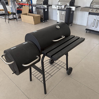 Barbecue portable YUESHEN de style américain pour mère et fille, avec fumoir au charbon de bois, pour patio, jardin et extérieur