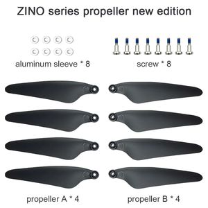 Hélice d'origine pour <span class=keywords><strong>Hubsan</strong></span> <span class=keywords><strong>Zino</strong></span> PRO Plus <span class=keywords><strong>Zino</strong></span> <span class=keywords><strong>2</strong></span> PLUS Accessoires d'avion aérien à quatre axes <span class=keywords><strong>Drone</strong></span> télécommandé CW CCW A/B - Product Image 2