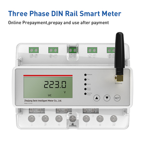 SwinMeter S4G3 Contatore Elettrico Intelligente IoT 4G Prepagato ad Alta Precisione con Display LCD, Montaggio su Guida DIN, Trifase, Lettura Remota tramite APP, 80A - Product Image 2