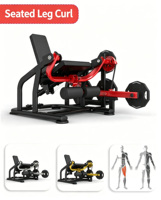 Machine d'extension des jambes assise à charge libre, professionnelle et sécurisée, pour la musculation des quadriceps, en métal durable, directement de l'usine