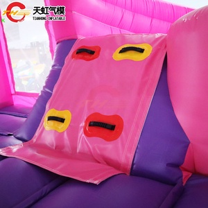 Gorila inflable Moonwalk de princesa rosa de 4,5x4m, Material de PVC para niños, <span class=keywords><strong>castillo</strong></span> hinchable residencial, uso en el jardín interior/exterior - Product Image 6