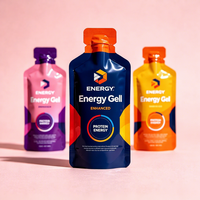 Sacs d'emballage pour boissons personnalisés avec logo de marque privée, écologiques, biodégradables en PLA, pour nutrition sportive et gels énergétiques