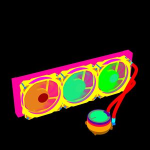 ALSEYE M360游戏电脑外壳液体冷却套件AIO水冷120毫米风扇 - Product Image 4