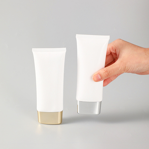 Vanjoin series — couvercle ovale rond en métal, fabrication de bijoux artisanaux de luxe, 100/120ml, à pression souple, <span class=keywords><strong>Tube</strong></span> blanc, rond, argenté, en PP - Product Image 3