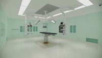 Ruang Operasi Rumah Sakit Modular, Ruang Bersih, Ruangan Prefabrikasi, Desain Grafis Modern, Dinding Medis, Filter HEPA Baru, Mobile