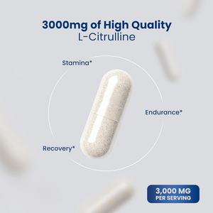 Complément Alimentaire L-Citrulline OEM en Promotion pour la Récupération Musculaire et la Performance – Pour Hommes et Femmes – 240 Capsules - Product Image 2