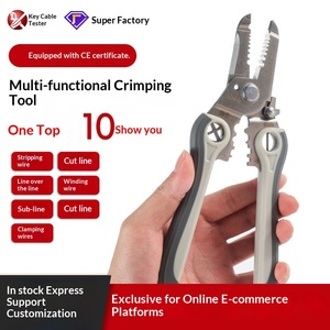 Jianpai wire stripper, multi-functional electricians' pliers, labor-saving wire and cable stripping pliers, crimping and - Product Image 1