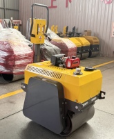 Compacteur routier hydraulique à double tambour de 0,5 tonne à haute efficacité, compresseur d'asphalte diesel pour la construction de chaussées