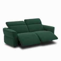 Canapé inclinable électrique moderne en tissu 2-3 places pour home cinéma, avec appuie-tête réglable électriquement, port USB et fonction glissante inclinable à plat