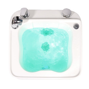 Vasca Pedicure Portatile con Idromassaggio e Luci a LED per Salone di Bellezza e Centro Estetico con Scarico - Product Image 3