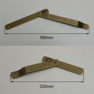 Charnière rabattable en cuivre pur de style chinois, 13.8 cm, montage en surface pour boîte à bijoux, durable - Product Image 3