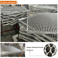 Revêtement de façade professionnel en maille d'aluminium perforée décorative avec soudure