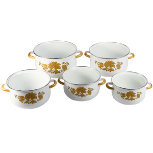 Casserole en fonte <span class=keywords><strong>émaillé</strong></span>e de luxe, style américain, grande capacité, antiadhésive, légère, compatible avec les plaques à induction et les fours - Product Image 5